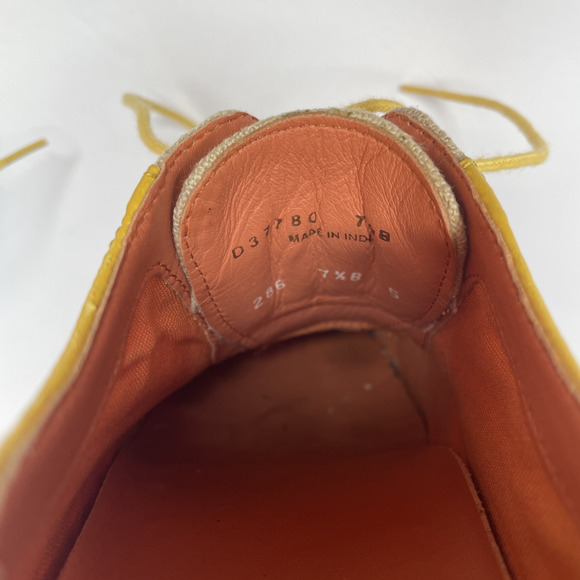 COLE HAAN Women's Wingtip Oxford Lace up Turquoise Orange Yellow D37780 7 -1/2 B - Picture 12 of 16